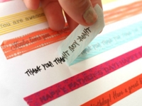 A girl and a glue gun Washi Tape with Words